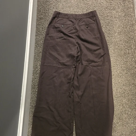 Elegant Brown Wide-Leg Pants - Picture 8 of 8